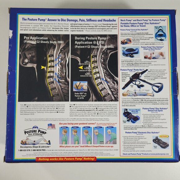 Neck Pump by Posture Pump Disc Hydrator Model 1100-SX TESTED, WORKS - Picture 3 of 13